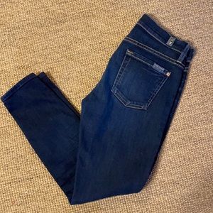 Sz 25 7 For All Mankind cropped skinny jeans